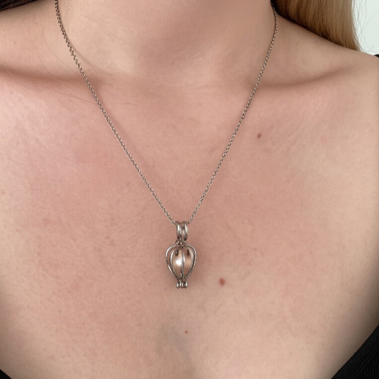 Collana Conchiglia Vera con Perla del Desiderio+ Scatola Regalo