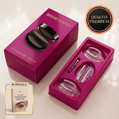 BrowShaper kit sopracciglia scatola fuxia con ebook in regalo