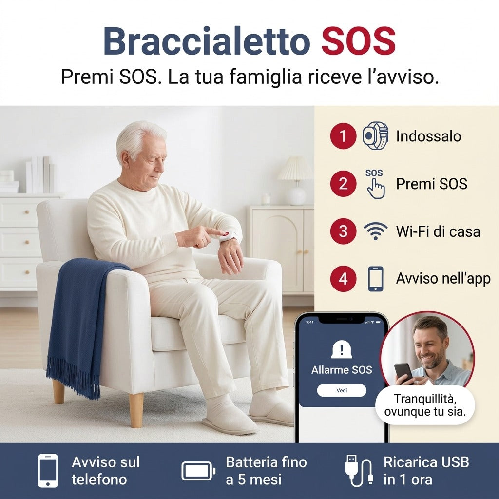 Come funziona il braccialetto SOS Pulsa