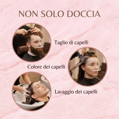 Lo scudo per ciglia e sopracciglia usato anche per taglio, colore e lavaggio dei capelli