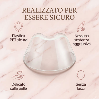 Scudo doccia per ciglia e sopracciglia in plastica PET sicura, delicato sulla pelle e senza lacci
